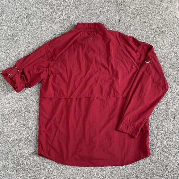 Magellan Relaxed Fit Moisture Wicking Fish Gear Long Sleeve Shirt Red Size XL - Picture 2 of 12